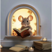 Sticker de interior șoricel